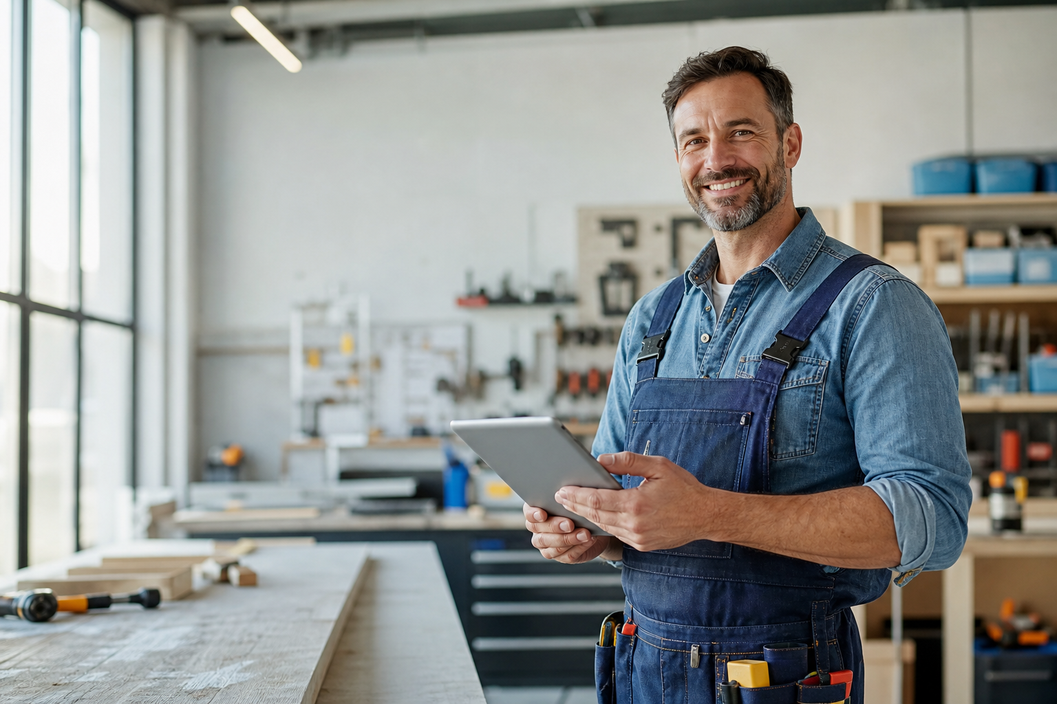 Artisan consultant les demandes de devis reçues depuis son site